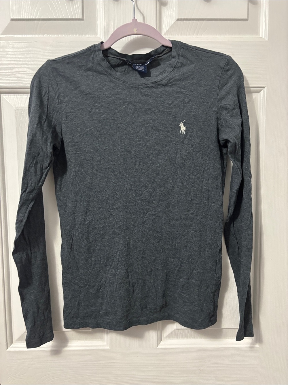 Polo by Ralph Lauren Dark Gray Long-Sleeve Crew Shirt